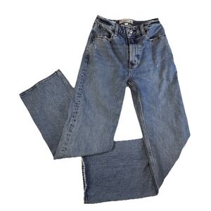 Abercrombie & Fitch Curve Love The 90s Relaxed Jean High Rise Womens Size 24 00